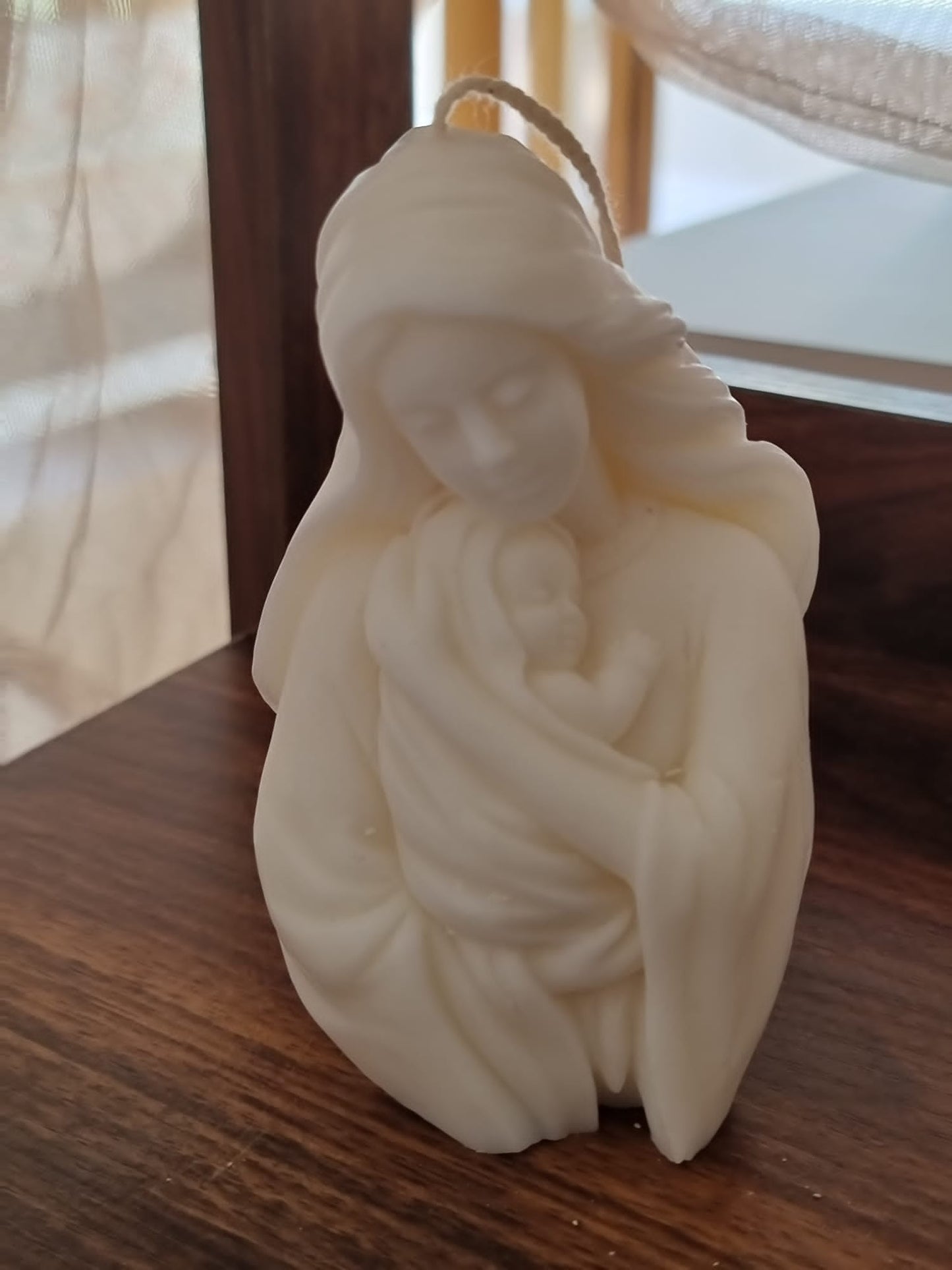 Mother Mary & Baby Jesus Candle